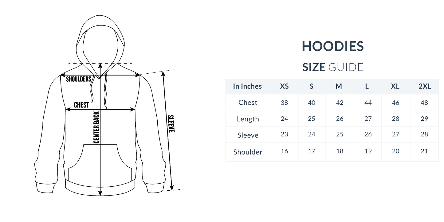 Hoodies : Unisex Plain & Solid (Multiple Colors and Sizes)