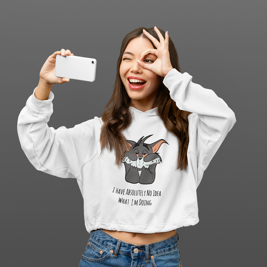 NO IDEA WHAT I’M DOING | Crop Hoodie