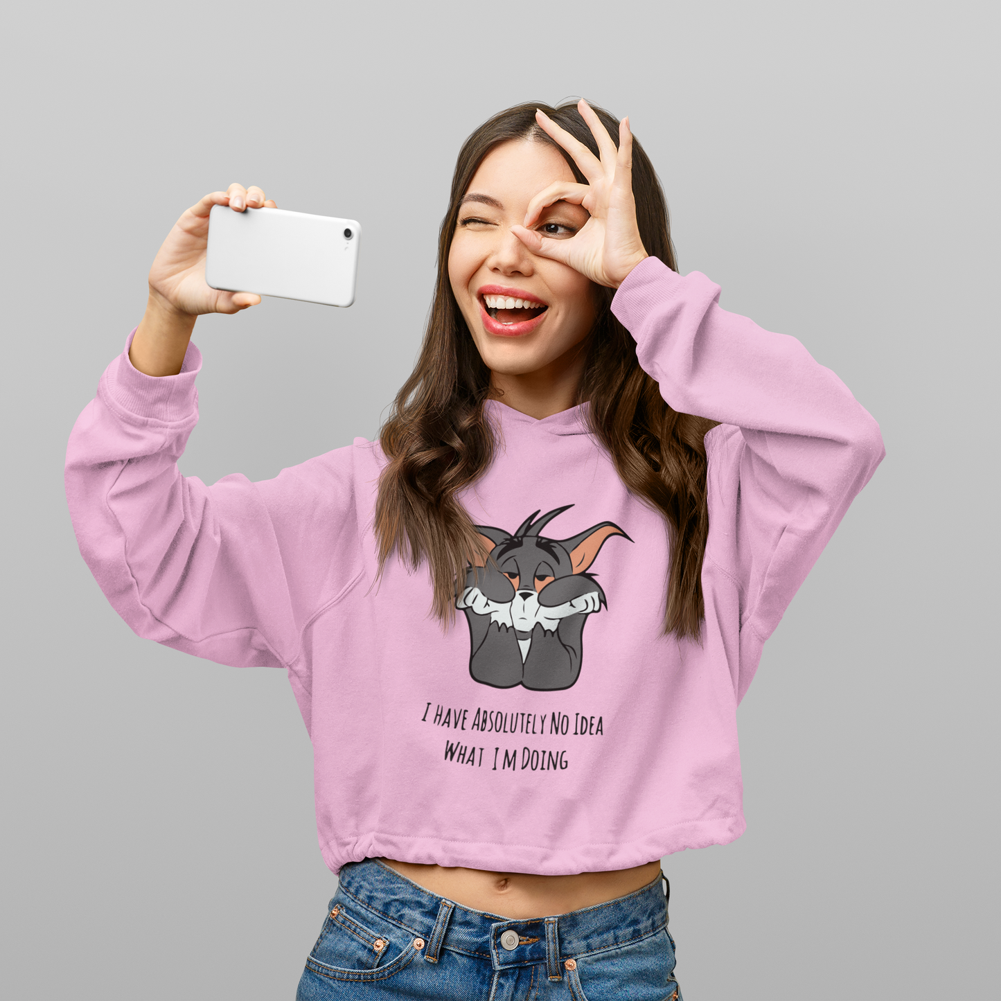 NO IDEA WHAT I’M DOING | Crop Hoodie