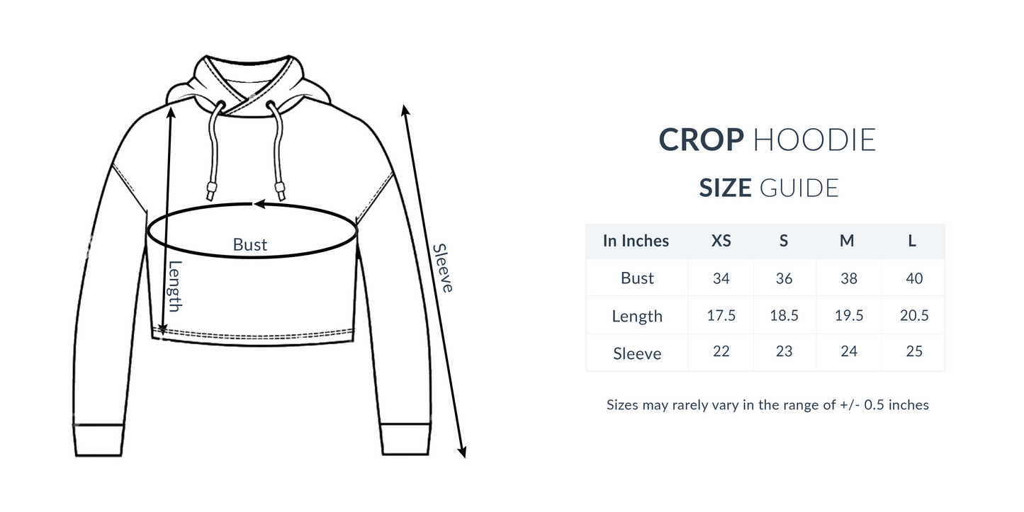 Crop Hoodies : Plain & Solid (Multiple Colors & Sizes)