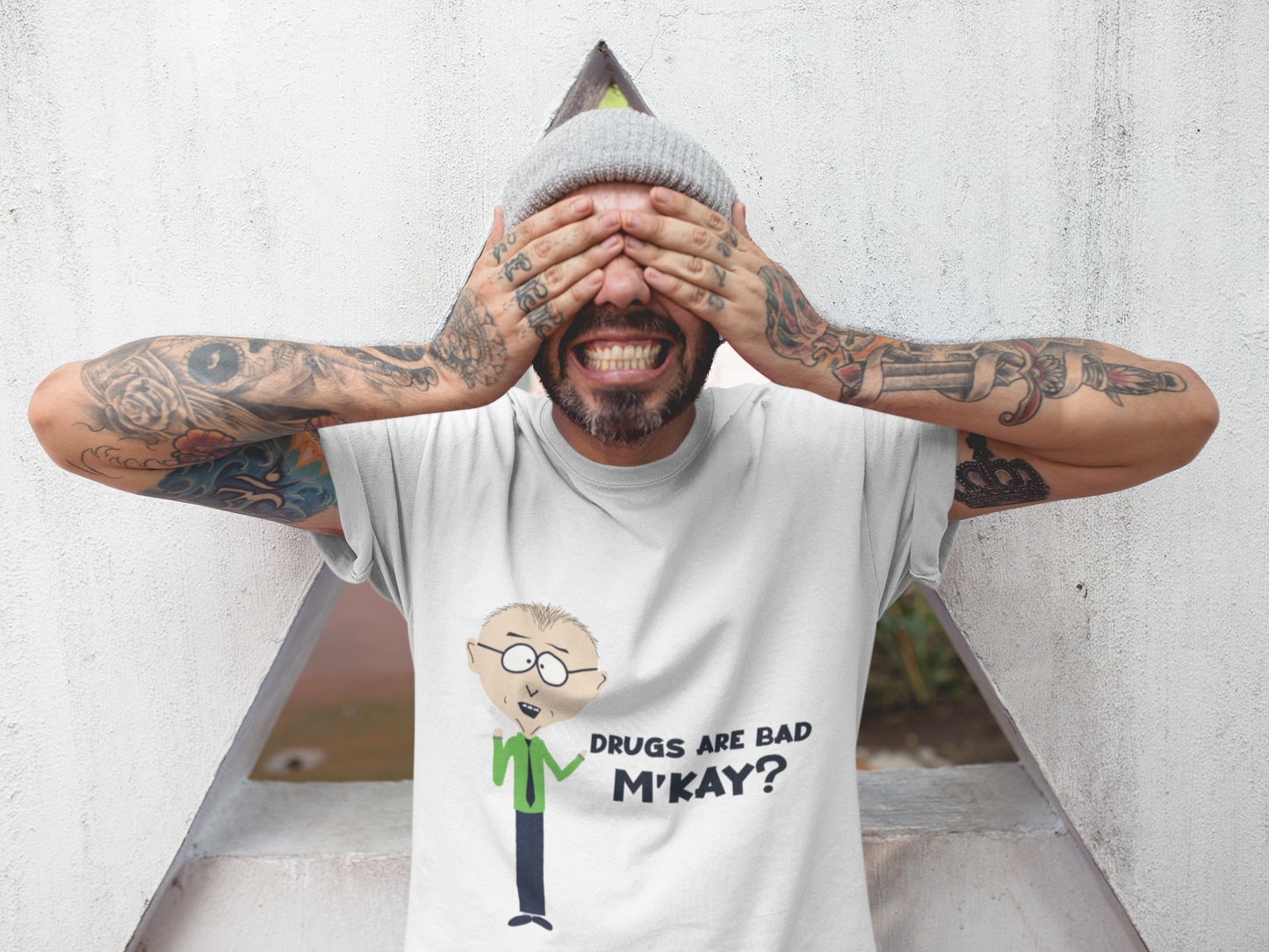 "DRUGS ARE BAD, M'KAY...?" Mr. Mackey, South Park | Unisex T-Shirt