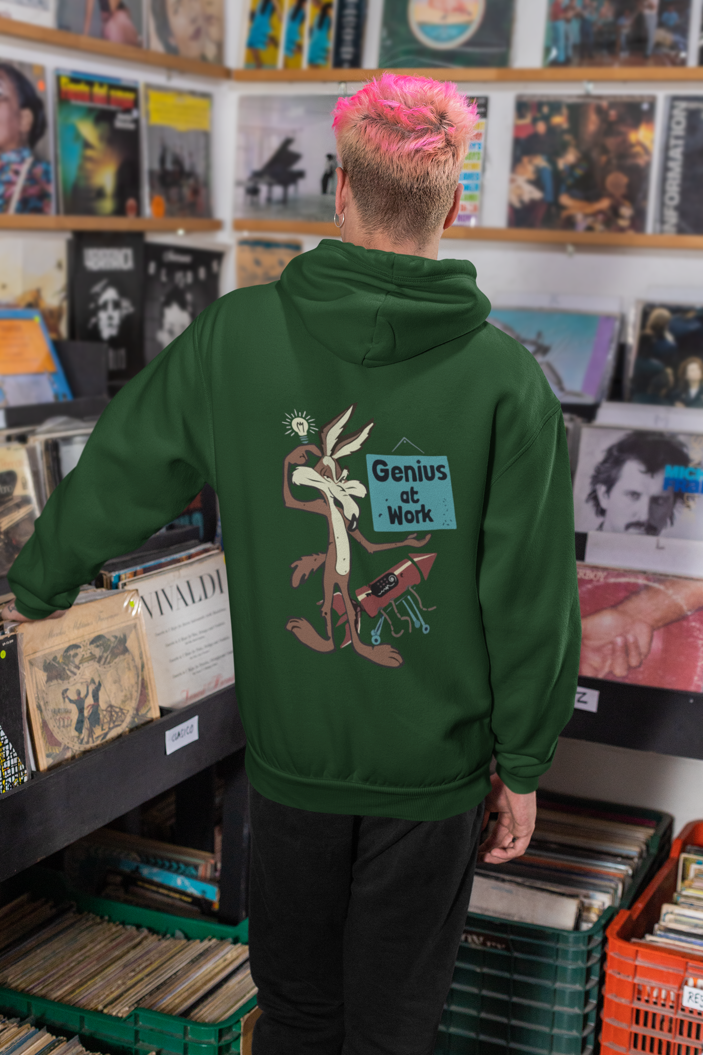 WILE E. COYOTE : GENIUS AT WORK | Unisex Hoodie