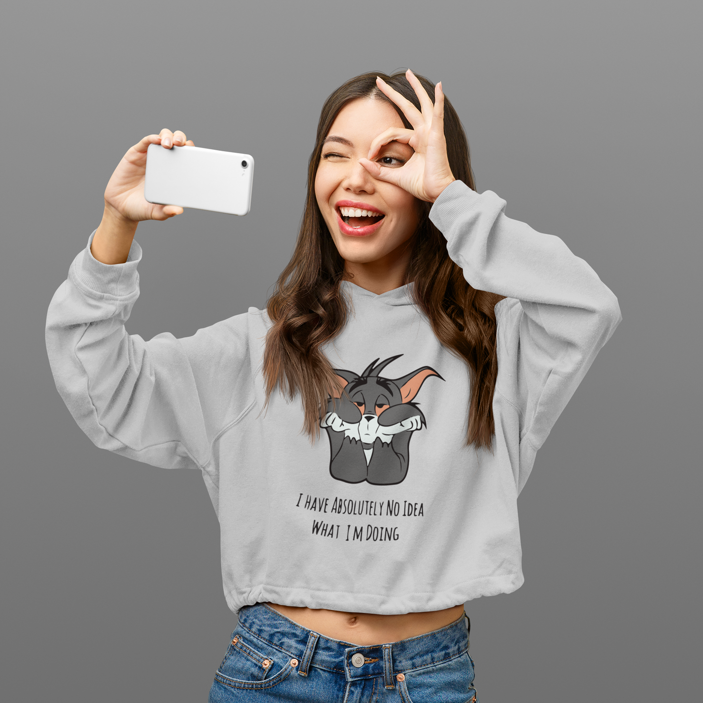 NO IDEA WHAT I’M DOING | Crop Hoodie