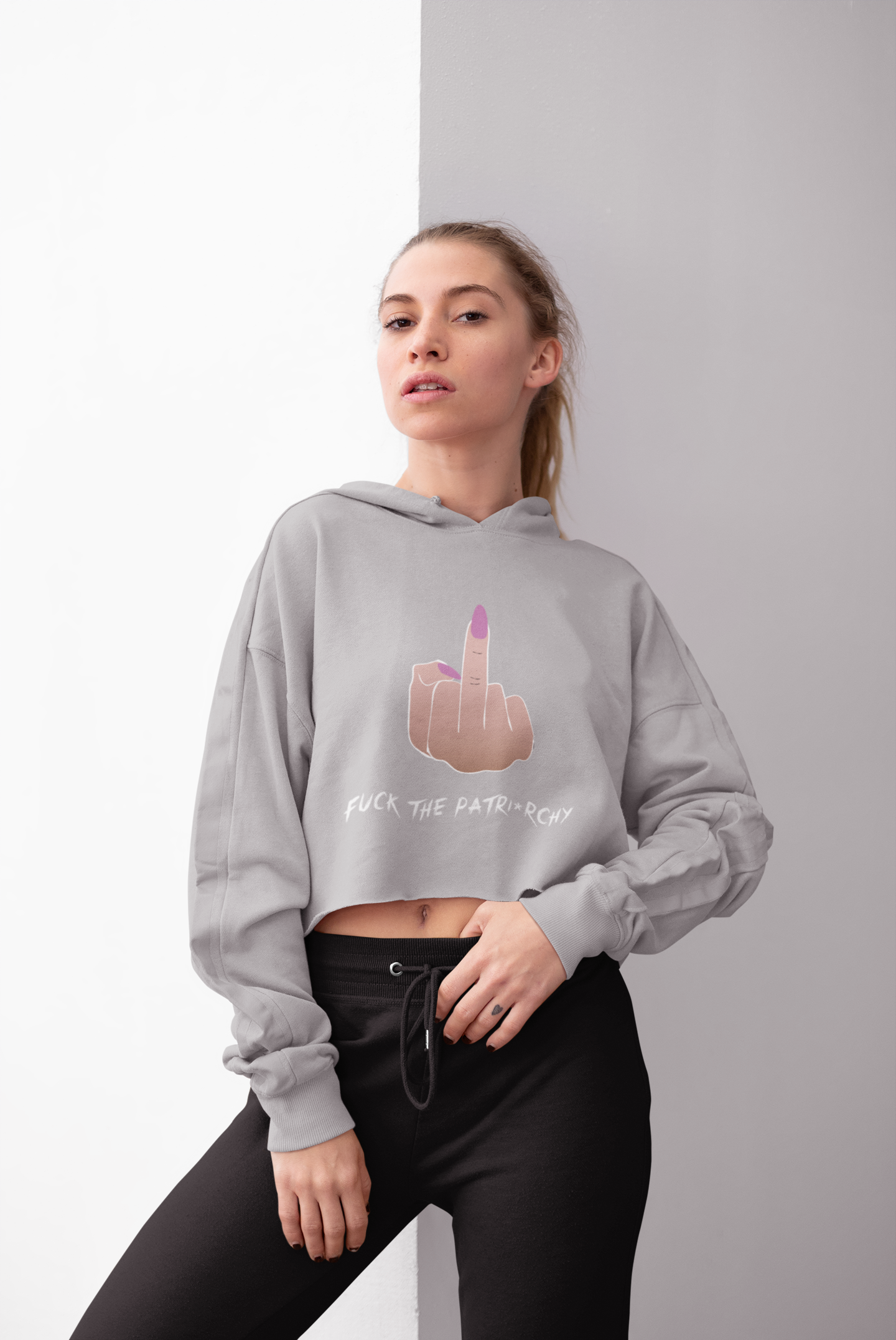 FUCK PATRIARCHY | Crop Hoodie