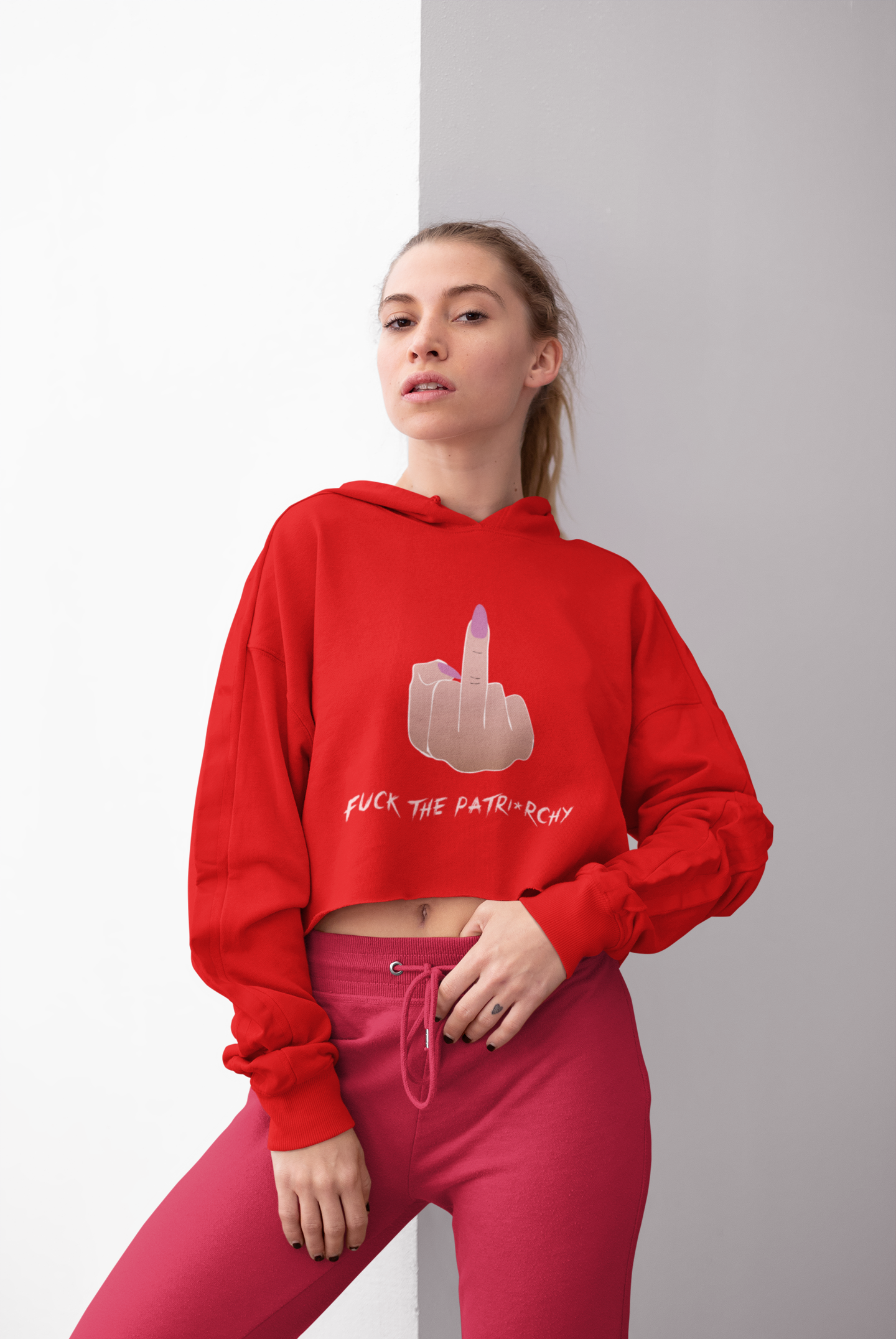 FUCK PATRIARCHY | Crop Hoodie