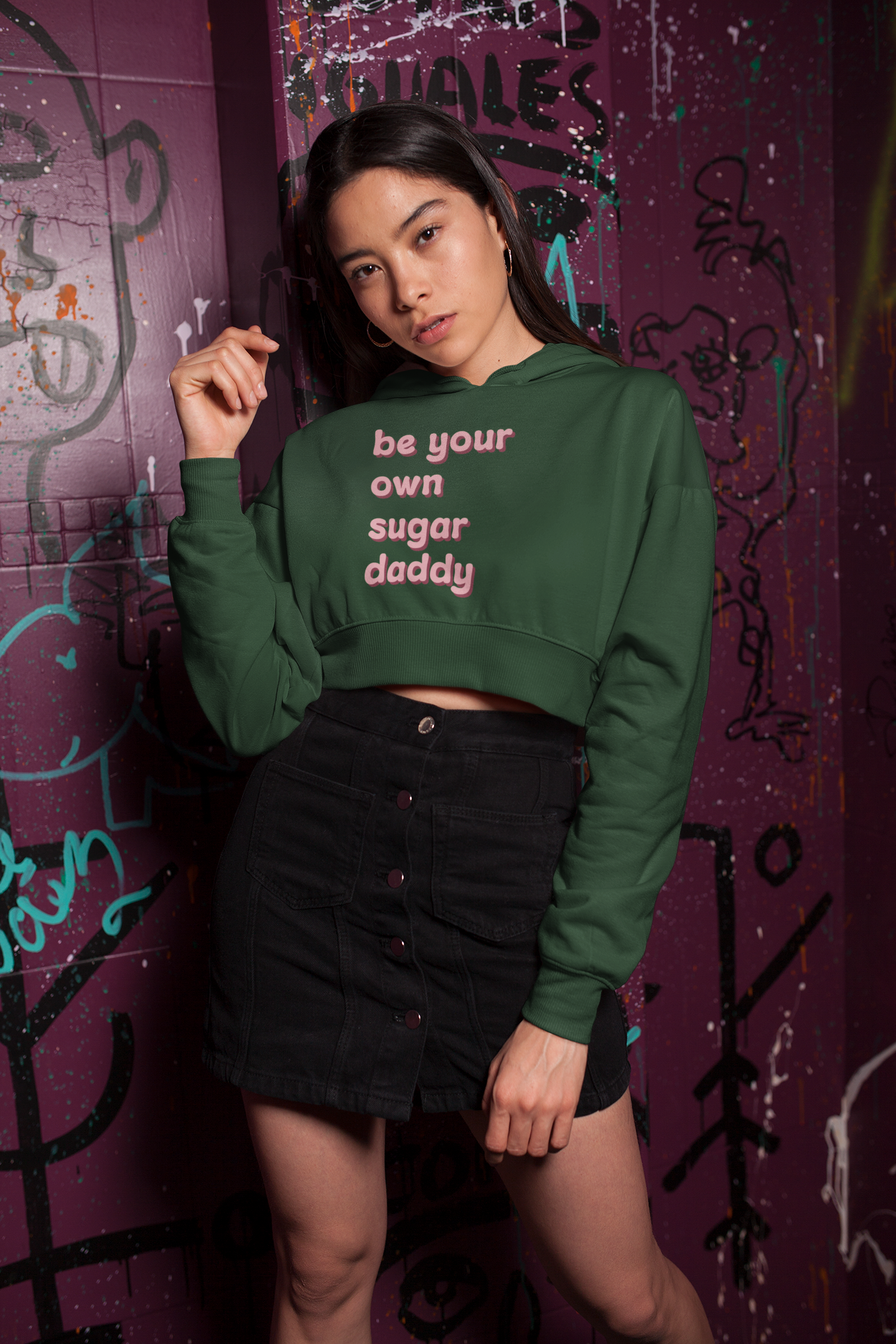 BE YOUR OWN SUGAR DADDY | Crop Hoodie