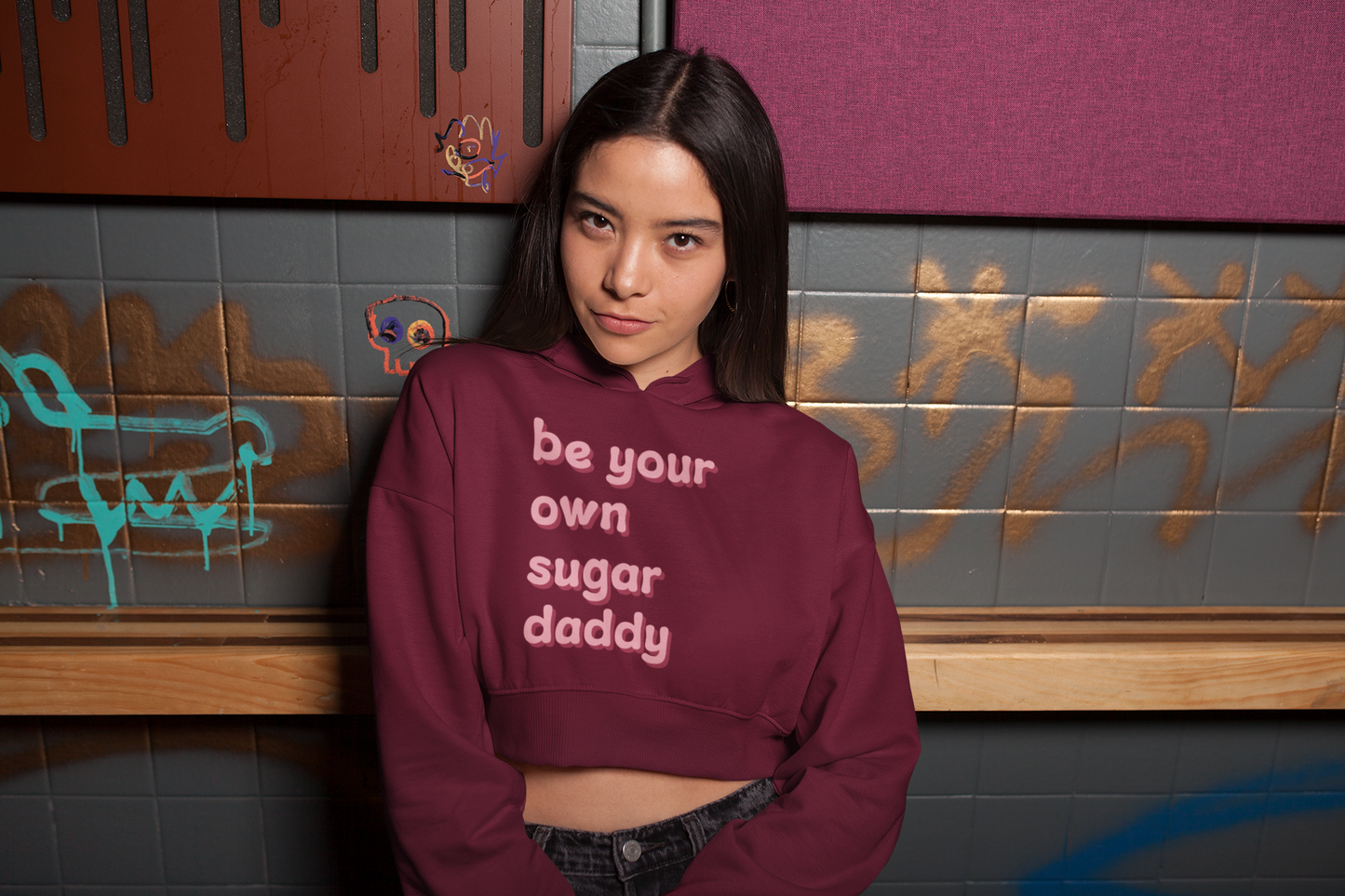 BE YOUR OWN SUGAR DADDY | Crop Hoodie