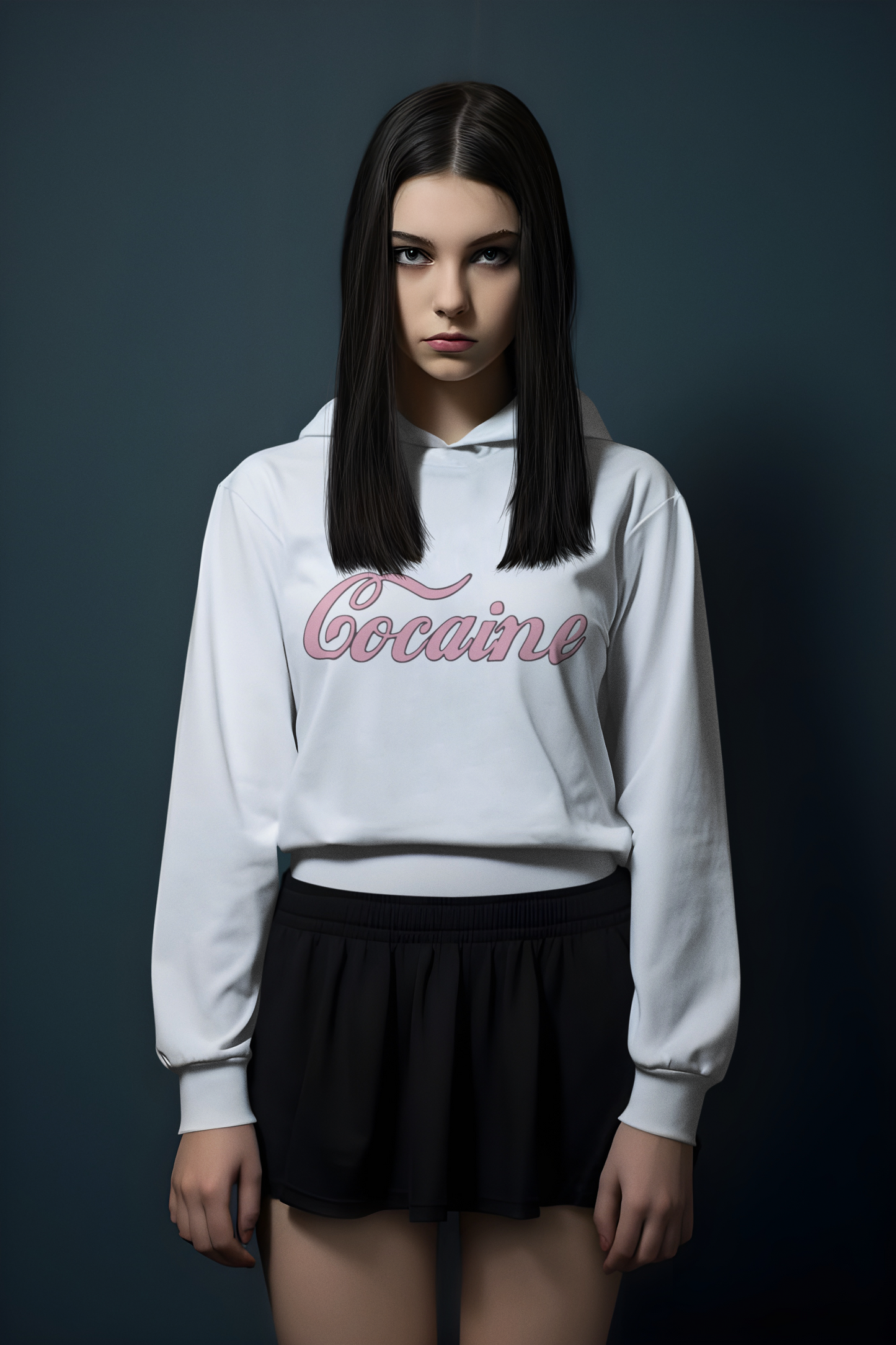 COCAINE | Crop Hoodie