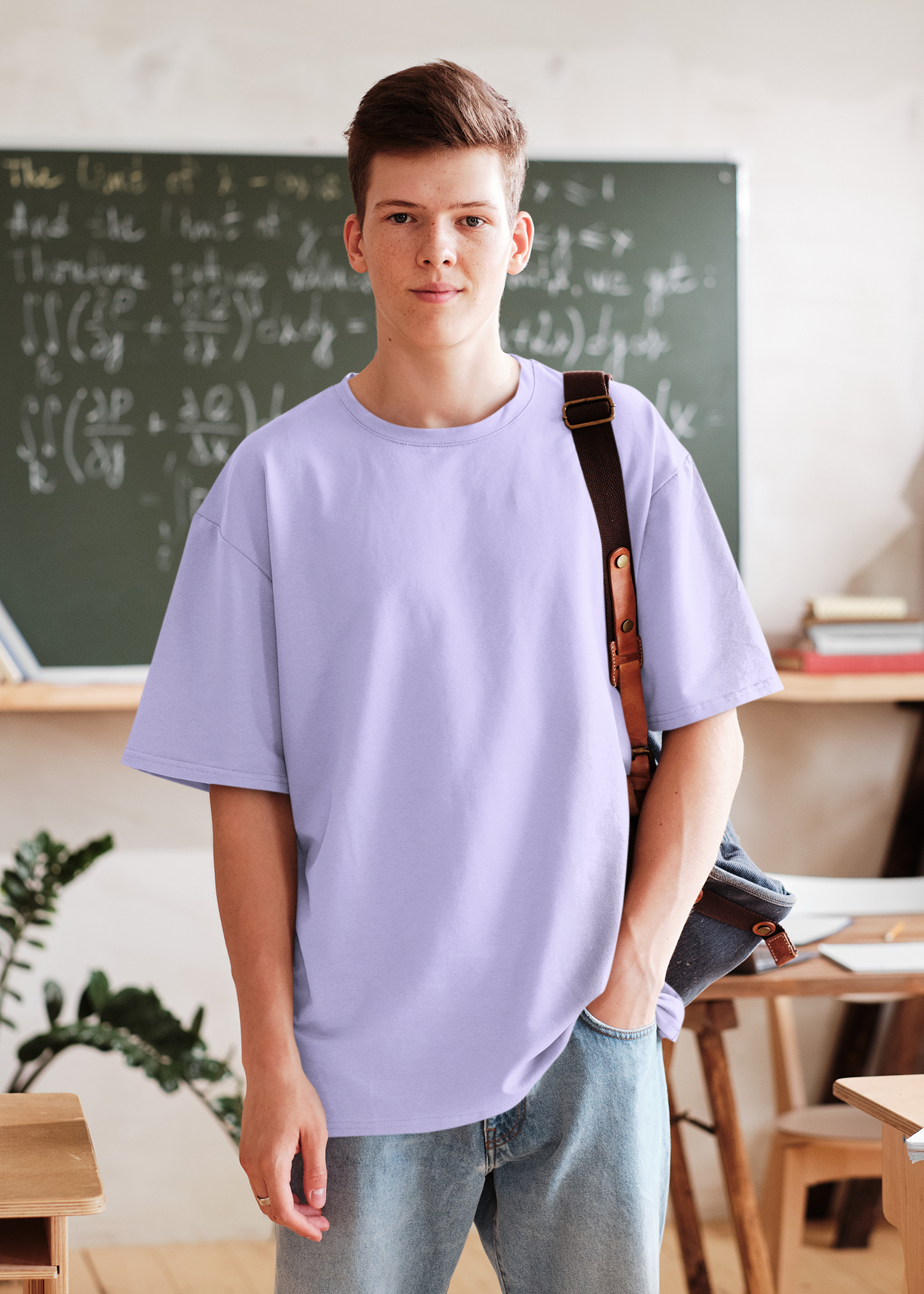 Oversized T-Shirts : Unisex Plain & Solid (Multiple Colors and Sizes)