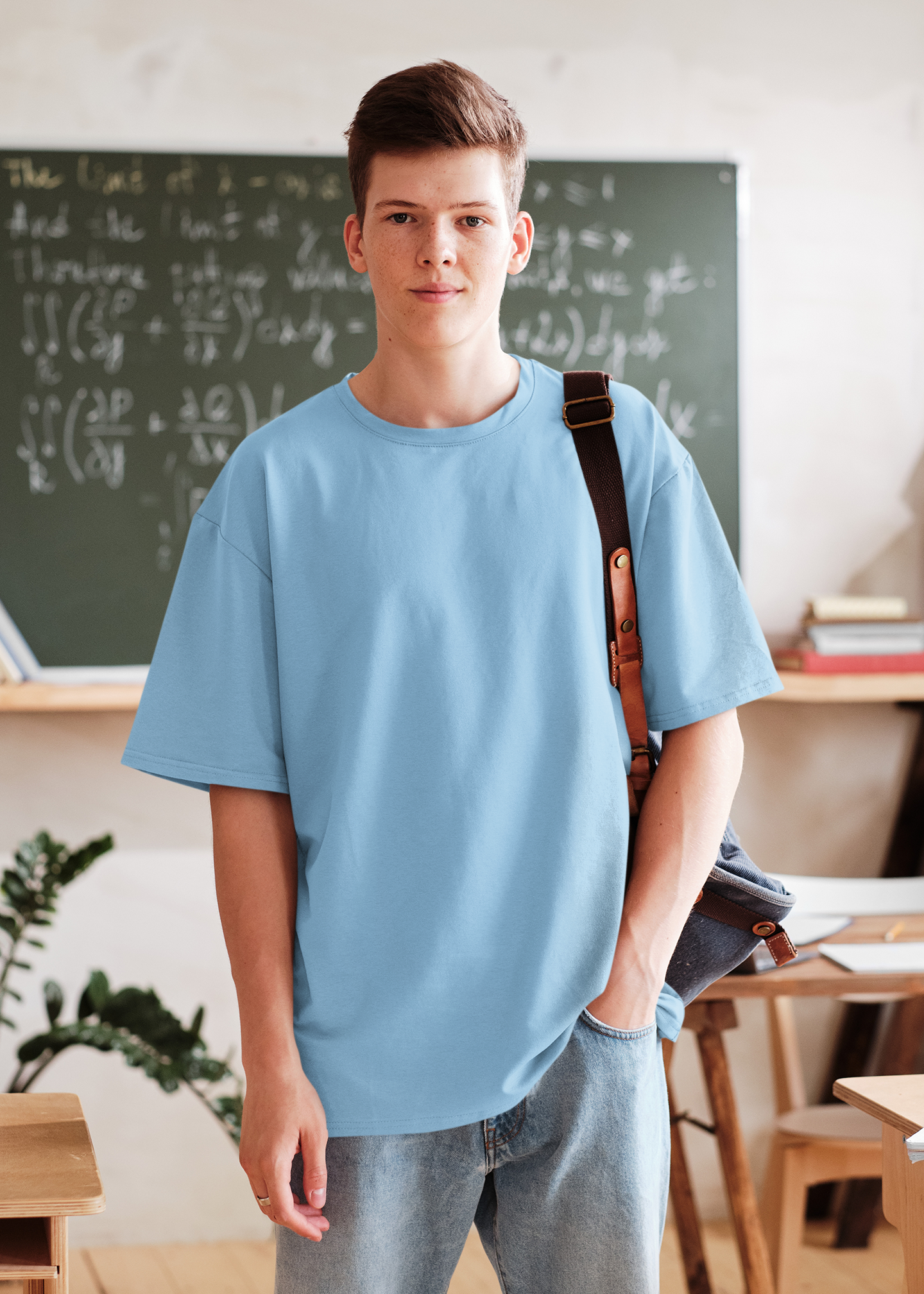 Oversized T-Shirts : Unisex Plain & Solid (Multiple Colors and Sizes)